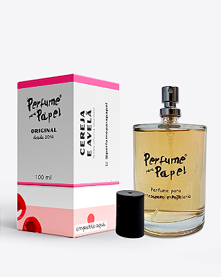 CEREJA E AVELÃ 100 Ml - MEGA Perfume Para Artesanato e Papelaria - Perfume para Papel