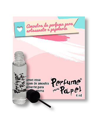 SCRAP LOVE 4 ml - AMOSTRA Perfume para Artesanato e Papelaria - Perfume para Papel