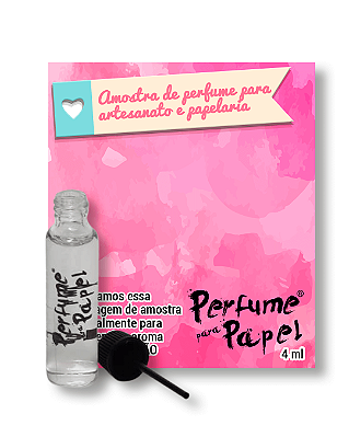 TRANSFORMAÇÃO 4 ml - AMOSTRA Perfume para Artesanato e Papelaria - Perfume para Papel