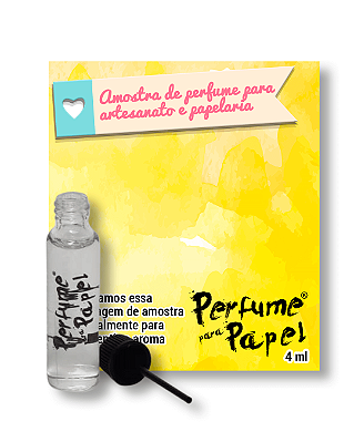 ADORAÇÃO 4 ml - AMOSTRA Perfume para Artesanato e Papelaria - Perfume para Papel