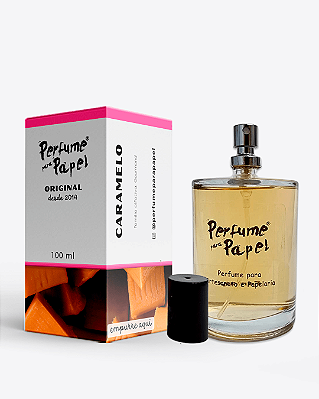 CARAMELO 100 Ml - MEGA Perfume Para Artesanato e Papelaria - Perfume para Papel
