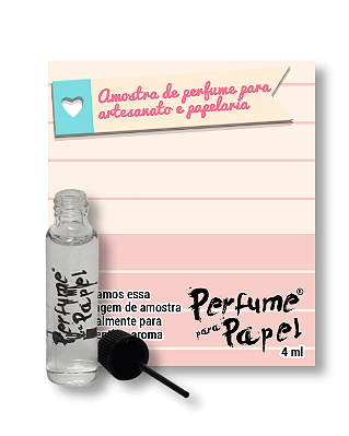 CONQUISTA 4 ml - AMOSTRA Perfume para Artesanato e Papelaria - Perfume para Papel