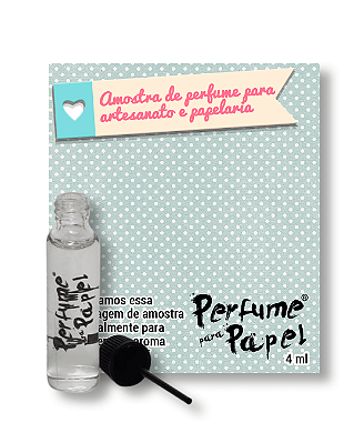 TRANQUILIDADE 4 ml - AMOSTRA Perfume para Artesanato e Papelaria Coleção Vilarejo - Perfume para Papel