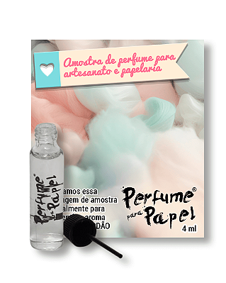 NUVEM DE ALGODÃO 4 ml - AMOSTRA Perfume para Artesanato e Papelaria - Perfume para Papel