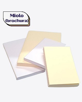 Miolo Caderno Costurado 80 folhas de 90 g (Brochura) - tipo moleskine - Perfume para Papel