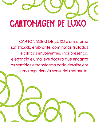 CARTONAGEM DE LUXO 100 Ml - MEGA Perfume Para Artesanato e Papelaria - Perfume para Papel