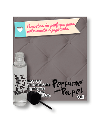 CARTONAGEM DE LUXO 4 ml - AMOSTRA Perfume para Artesanato e Papelaria - Perfume para Papel