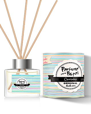 CARINHO - DIFUSOR DE VARETAS Aromatizador para Ambientes 250 ml - Perfume para Papel