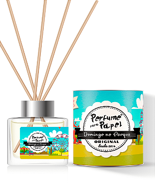 DOMINGO NO PARQUE - DIFUSOR DE VARETAS Aromatizador para Ambientes 250 ml - Perfume para Papel