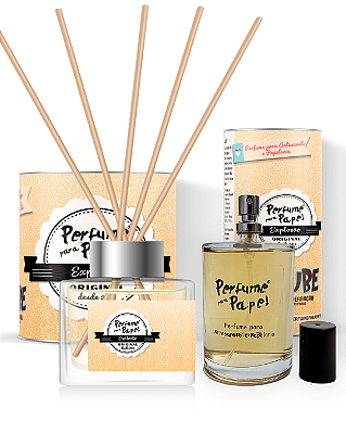 EXPLOSÃO - COMBO PERFEITO - Perfume para Artesanato e Papelaria 100 ml + Difusor de Varetas 250 ml - Perfume para Papel