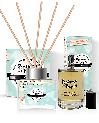LOVE - COMBO PERFEITO - Perfume para Artesanato e Papelaria 100 ml + Difusor de Varetas 250 ml - Perfume para Papel