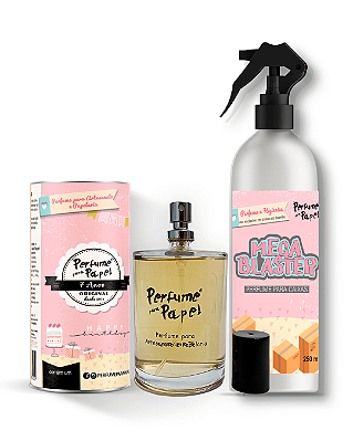 7 ANOS - COMBO INTELIGENTE - Perfume para Artesanato e Papelaria 100 ml + Mega Blaster 250 ml - Perfume para Papel