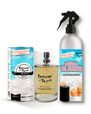 BRISA - COMBO INTELIGENTE - Perfume para Artesanato e Papelaria 100 ml + Mega Blaster 250 ml - Perfume para Papel