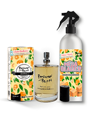 KINKAN - COMBO INTELIGENTE - Perfume para Artesanato e Papelaria 100 ml + Mega Blaster 250 ml - Perfume para Papel