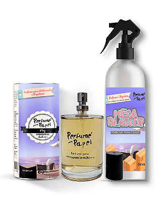 PAZ - COMBO INTELIGENTE - Perfume para Artesanato e Papelaria 100 ml + Mega Blaster 250 ml - Perfume para Papel