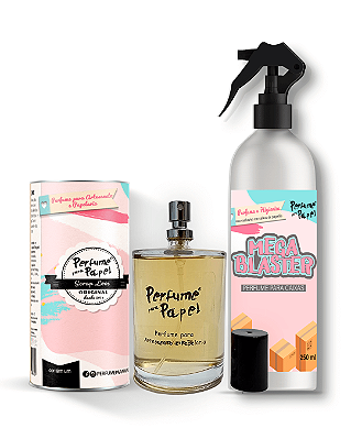 SCRAP LOVE - COMBO INTELIGENTE - Perfume para Artesanato e Papelaria 100 ml + Mega Blaster 250 ml - Perfume para Papel