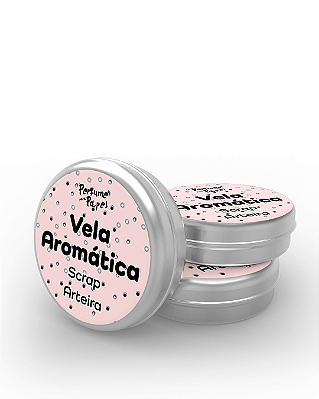 SCRAP ARTEIRA - 3 MINI VELA Aromática na latinha (3 unidades) - Perfume para Papel