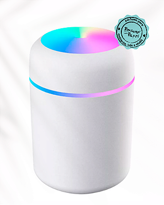 Mini Umidificador e Difusor de Aromas Portátil 300 ml Usb Com Luz Led Colorido (aromatizador para ambiente)