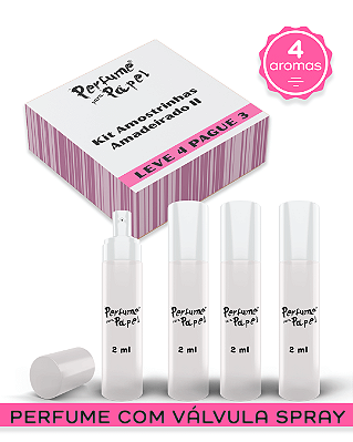 KIT AMADEIRADO 3 - Perfume para Artesanato e Papelaria (Leve 4 Pague 3) aromas: Sedução, Transformação, Alecrim com Mel, Honrar