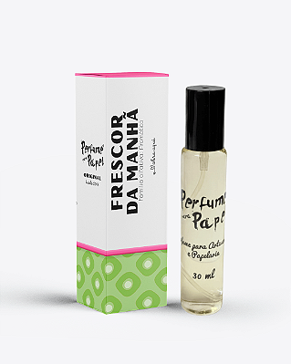 FRESCOR DA MANHÃ 30 ml - Perfume para Artesanato e Papelaria - Perfume para Papel