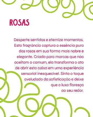 ROSAS 30 ml - Perfume para Artesanato e Papelaria - Perfume para Papel