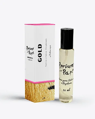 GOLD 30 ml - Perfume para Artesanato e Papelaria - Perfume para Papel