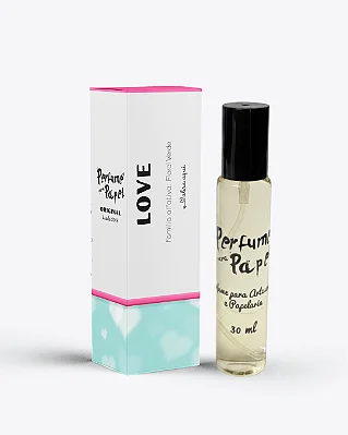 LOVE 30 ml - Perfume para Artesanato e Papelaria - Perfume para Papel