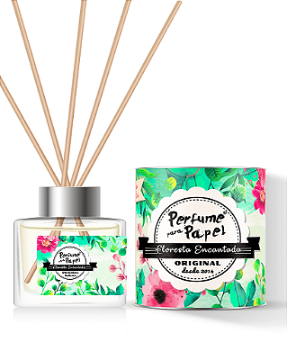 FLORESTA ENCANTADA - DIFUSOR DE VARETAS Aromatizador para Ambientes 250 ml - Perfume para Papel