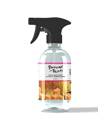 GOLD 500 ml - SPRAY Perfume para Caixa e Embalagens - Perfume para Papel