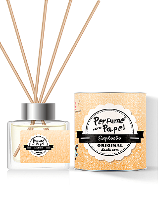 EXPLOSÃO - DIFUSOR DE VARETAS Aromatizador para Ambientes 250 ml - Perfume para Papel