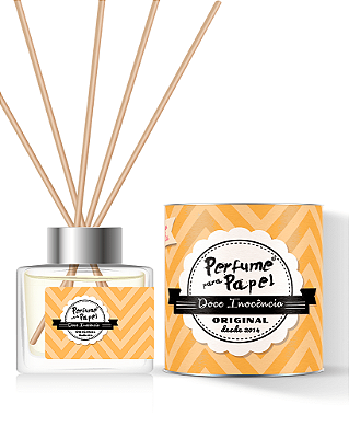 DOCE INOCÊNCIA - DIFUSOR DE VARETAS Aromatizador para Ambientes 250 ml - Perfume para Papel