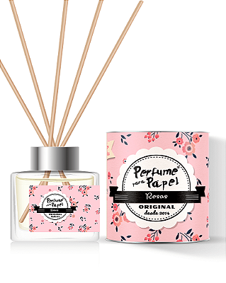ROSAS - DIFUSOR DE VARETAS Aromatizador para Ambientes 250 ml - Perfume para Papel
