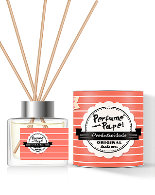PRODUTIVIDADE - DIFUSOR DE VARETAS Aromatizador para Ambientes 250 ml - Perfume para Papel