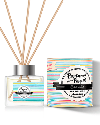 CARINHO - DIFUSOR DE VARETAS Aromatizador para Ambientes 250 ml - Perfume para Papel