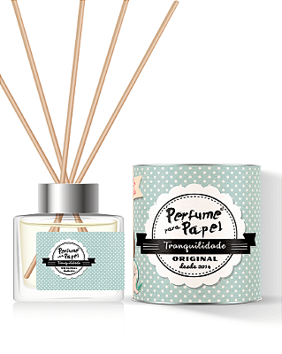 TRANQUILIDADE - DIFUSOR DE VARETAS Aromatizador para Ambientes 250 ml - Perfume para Papel