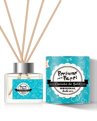 CARINHO DE BEBÊ - DIFUSOR DE VARETAS Aromatizador para Ambientes 250 ml - Perfume para Papel