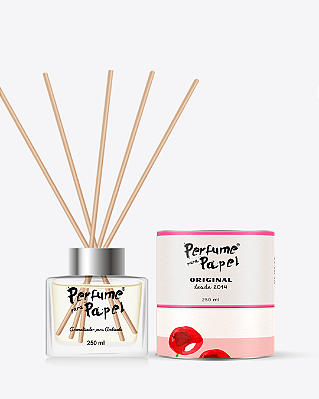 CEREJA E AVELÃ - Difusor de Varetas para Ambiente 250 ml com 10 varetas