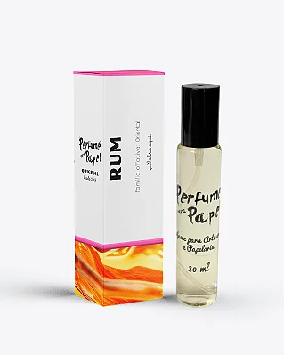 RUM 30 ml - Perfume para Artesanato e Papelaria - Perfume para Papel