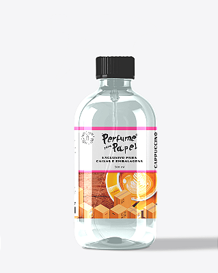 CAPPUCCINO 500 ml - REFIL Perfume para Caixa e Embalagens - Perfume para Papel