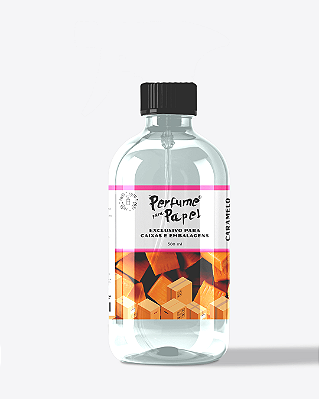 CARAMELO 500 ml - REFIL Perfume para Caixa e Embalagens - Perfume para Papel