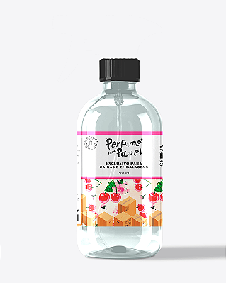 CEREJA 500 ml - REFIL Perfume para Caixa e Embalagens - Perfume para Papel