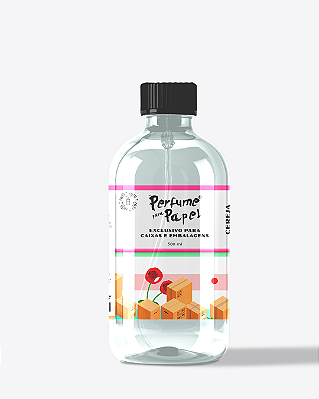 CEREJA E AVELÃ 500 ml - REFIL Perfume para Caixa e Embalagens - Perfume para Papel