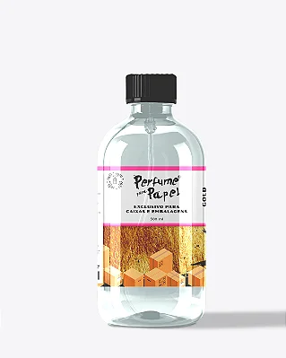 GOLD 500 ml - REFIL Perfume para Caixa e Embalagens - Perfume para Papel