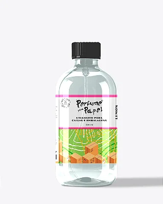 LEMON 500 ml - REFIL Perfume para Caixa e Embalagens - Perfume para Papel