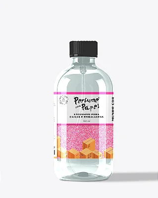 MUNDO COR DE ROSA 500 ml - REFIL Perfume para Caixa e Embalagens - Perfume para Papel