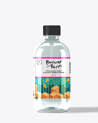 SAUDADE 500 ml - REFIL Perfume para Caixa e Embalagens - Perfume para Papel