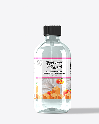 CHANTILY COM PÊSSEGO 500 ml - REFIL Perfume para Caixa e Embalagens - Perfume para Papel