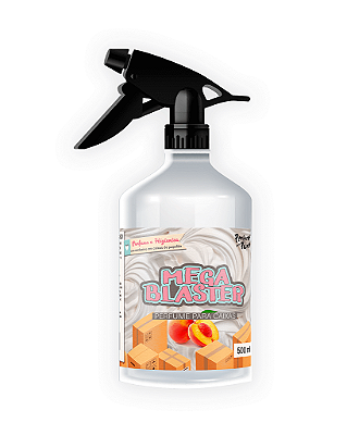 CHANTILY COM PÊSSEGO 500 ml - SPRAY Mega Blaster - Perfume para Caixa e Embalagens | Perfume para Papel