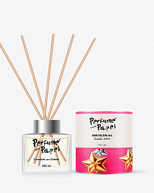 Edição 10 ANOS - DIFUSOR DE VARETAS Aromatizador para Ambientes 250 ml - Perfume para Papel