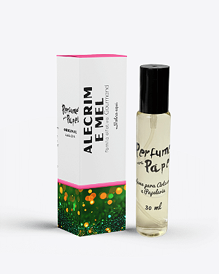 ALECRIM E MEL 30 ml - Perfume para Artesanato e Papelaria - Perfume para Papel